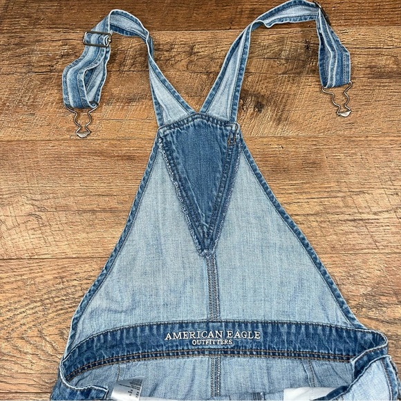 American Eagle Denim Shorts Overalls - Picture 13 of 14